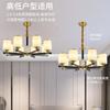 Lustre Artístico Estilo Chinês Novo Lâmpada de Sala de Estar Todo Cobre Estilo Chinês Moderno Vila Quarto Lâmpada de Sala de Jantar Lustre Retrô