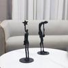Decoração Escultura Geométrica Abstrata Minimalista Moderna de Ferro Fundido para Corredor Sala de Estar Hotel Quarto Modelo Decoração de Casa