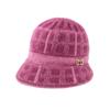 Chapéu para mulheres de meia-idade e idosas, chapéu de lã espesso para outono e inverno, chapéu de aba larga para mães mais velhas, chapéu de tricô quente de algodão para mulheres