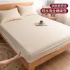 Juego de sábana bajera de algodón puro una pieza 100% algodón modelo nuevo 2026 protector de colchón completo a prueba de polvo juego de 3 piezas