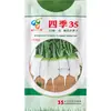 Bifeng Four Seasons 35 Semillas de Rábano, Raíces Pequeñas Miniatura, Sabor Crujiente y Refrescante, Semillas de Rábano Blanco Pequeño Verduras