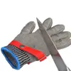 Transfronterizo en stock acero inoxidable 316 metal hierro mano grado 5 anti-corte alambre de acero puro resistente al desgaste fábrica matadero guantes venta al por mayor
