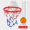 Aro de Baloncesto para Interiores Altura Ajustable Canasta de Tiro Montaje en Pared sin Taladro Plegable para Niños Uso Familiar Aro de Baloncesto Canasta Pequeña