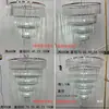 Accesorios de Boda Luces de Cristal de Múltiples Capas Candelabros de Tira de Hielo Decoraciones Colgantes Acrílicas Salón de Bodas Salón de Banquetes Decoración de Techo