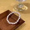 Pulsera de Perlas Manta Rose Súper Brillante e Impresionante para Mujer, Estilo de Lujo Ligero de Nicho de Gama Alta, Pulsera de Perlas Estrelladas Apilable