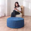 Asiento Cojín Futón de Algodón y Lino para Persona Perezosa Redondo Engrosado Suelo Tatami Taburete Pequeño Sala de Estar Estilo Japonés Esterilla