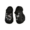 Accesorios DIY para Zapatos Croc Hebilla Decorativa de Lazo de Diamante Rosa Flor de Zapato Estéreo Hebilla de Zapato Desmontable Accesorios para Pala de Zapato Cruzada