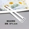 Etiqueta de equipaje colorida y ecológica de doble agujero con hebilla rectangular, correa para colgar y opciones multicolor