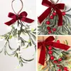 Colgante de muérdago artificial más vendido de Amazon para decoración de Navidad, planta verde para el hogar, colgante interior al por mayor
