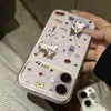 Funda de teléfono de gatito graffiti adecuada para Apple 17 iPhone 16 Pro Max, funda suave de TPU con ventana de visualización grande