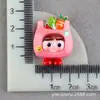 Caixa de Armazenamento de Material de Desenho Animado Cola de Creme Capa de Celular Acessórios de Resina para Cross-Dressing Múltiplas Meninas Adesivo de Cola Copo de Água DIY