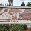 Arte de Pared con Relieve Imitación Cobre de Fibra de Vidrio para Fondo Cultural de Campus, con Estatuas de Celebridades y Esculturas de Cobre
