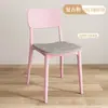 Silla de Plástico de Lujo Ligero Respaldo Silla Ocio Comercial Taburete Negro Comedor Restaurante Mesa y Sillas de Comedor Uso en el Hogar