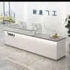 Mostrador de bar, mostrador de caja, mostrador de recepción, mostrador de servicio, mostrador de bar comercial simple y moderno