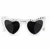 Gafas de sol de moda europeas y americanas para fiestas transfronterizas, inscripción "recién casados", gafas de sol para decoración de bodas del novio