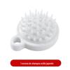 Estilo japonês não-impresso massagem shampoo escova shampoo pente limpeza massagem couro cabeludo shampoo artefato soft tooth shampoo escova shampoo escova