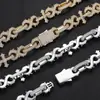 Cadena Cubana de Cruz de Espinas en Forma de 8 Transfronteriza Europea y Americana Joyería Hip-Hop Collar de Circonita Joyería de Alta Gama para Hombre Personalización