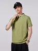 Ropa para Hombre Fengshe / Camisa Polo minimalista de estilo americano con tacto frío para hombre, corte holgado, nueva prenda superior de manga corta para hombre de verano