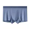 100 Peças Cuecas Boxer Masculinas de Modal Seda de Amora Virilha Antibacteriana Sem Costura Respiráveis Shorts Boxer Masculinos