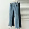 Novidades de outono 100kg plus size emagrecedores calças jeans flare cintura alta para mulheres, calças compridas elásticas elegantes 1035