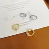 Pendientes de Cruz Brillantes Incrustados con Diamantes de Plata de Ley S925, Modernos, Exquisitos, a la Moda, Versátiles, Pendientes de Lujo Ligero, Pendientes para Hombres y Mujeres