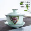 Nine Residence Cerámica Gaiwan Taza de Té Cuenco de Té Celadón Juego de Té Tapa Repuesto Kung Fu Sancai Grande Fábrica de Porcelana Blanca Dehua