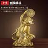 Latão Golden Monkey Treasure Ornaments Fengshui Macaco Zodíaco Macaco Sala de Estar Decoração Home Decoração Artesanato