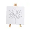 Mini Cavalete Prancheta Conjunto Pintura a Óleo Pintura Crianças Iniciante Acrílico Tinta a Óleo Mesa Tripé de Madeira