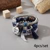 Pulseras Europeas y Americanas Transfronterizas de Venta Caliente Nuevas Pulseras Bohemias Creativas con Borlas Multicapa con Cuentas Joyería de Moda