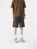 Pantalones de pijama a cuadros simples estilo japonés para hombre, verano 2026, gasa fina, corte holgado, shorts de playa, pantalones para casa hasta la rodilla