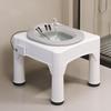 Taburete para sentarse sin agacharse Asiento Hemorroides Baño Medicinal Cubeta para sentarse Lavado Cubeta de PP Cubeta Lunar Postparto Lavado de Trasero Cubeta Transparente