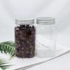 Botella de plástico transparente con tapa de aluminio para té perfumado, 330 ml, botella cuadrada de plástico para embalaje, frasco para embalaje de miel en polvo, fabricantes