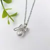 Collar de Acero Inoxidable para Mujer Joyería de Nicho Versátil Colgante de Cobre Cadena Elegante para Clavícula Joyería Cadena de Lujo Ligero