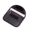 Funda para llave de coche con señal RFID blindada, patrón de fibra de carbono, funda para llave de coche, funda para llave de tarjeta antimagnética, llavero