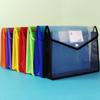 Bolsa Transparente A4 de Grande Capacidade Bolsa com Botão Bolsa para Documentos Bolsa Classificadora de Provas de Aluno Bolsa para Reforço Bolsa de Armazenamento de Informações