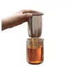 Juego de Tazas de Vidrio y Titanio Puro para el Festival de Medio Otoño con Caja de Regalo de Malla, Juego de Té Portátil para Viaje, Regalo de Negocio Souvenir para Viajes al Aire Libre
