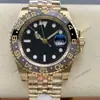 Reloj Rolex Serie GMT Anillo Coke Esfera de Meteorito Automático Mecánico GMT Estilo de Negocios para Hombre Comercio Exterior