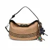 Moda de Verano 2026 Bolso Cubo Rayado Versátil de Moda de Gama Alta Bolso de Hombro Bolso de Mano Simple Bolso Cruzado para Mujer