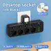 Regleta de Alimentación con Enchufe Europeo y Puertos USB, Diseño de Interruptor Independiente, Convertidor de Potencia Multifuncional Multi-Puerto