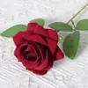 Rosas de Terciopelo Sintético Cuidadosamente Seleccionadas para San Valentín Decoración de Boda para el Hogar Pared de Flores Tacto Flores Sintéticas Flores Artificiales Falsas