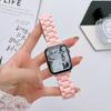 Pulseira de Relógio de Plástico Colorida em Três Peças Adequada para Apple Watch 8 9 10 Pulseira de Relógio de Cerâmica Sintética Pulseira de Pulso iWatch S11