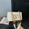 Bolsa Quadrada Pequena Elegante e Simples 2026 Novo Estilo de Verão Versátil de Alta Qualidade para o Dia a Dia Chic Bolsa de Ombro Transversal Estilo Chanel