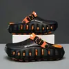 Sandálias Antiderrapantes para Exterior Estilo Crocodilo 2026 Verão Novo Tendência Slip-On Sola Grossa Antiodor Luxo Sapatos de Praia