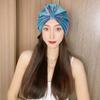 Gorro de natación estilo nuevo tela personalizada circunferencia de cabeza grande cabello largo sin cortar protección para cabeza orejas equipo de natación cómodo transpirable natación aguas termales