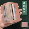 Billetera para Tarjetas de Mujer Ultrafina Compacta Porta Tarjetas Bancarias Licencia de Conducir Billetera Pequeña Simple Ligera Anti-desmagnetización Porta Tarjetas