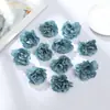 Cabeza de Flor de Clavel Simulada C con Bordes Tostados, Flor Artificial para Pasador de Pelo DIY, Adorno para Peinado Hanfu, Decoración de Accesorio para Gorro de Graduación 5cm