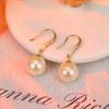Widney Exquisite Fashion Diamond Ear Hook Coreano Elegante Simples Nicho Brincos de Pérola Vintage All-match Brincos