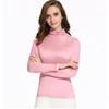 Bohang Inverno Novo Seda de Amora Gola Alta Manga Longa Camisa Básica Feminina Malha Dupla Face Seda Roupa Íntima Térmica Feminina