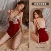 Sexy Wish Sex Lingerie Pijama Sexy Mulheres Pure Desire Lace Split Sling Camisola Livre de Tentação qq Uniforme 0009
