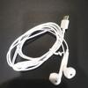 Type-c boca chata controle com fio ouvido chato smartphone com microfone boca larga voz com fio fone de ouvido presente em estoque atacado